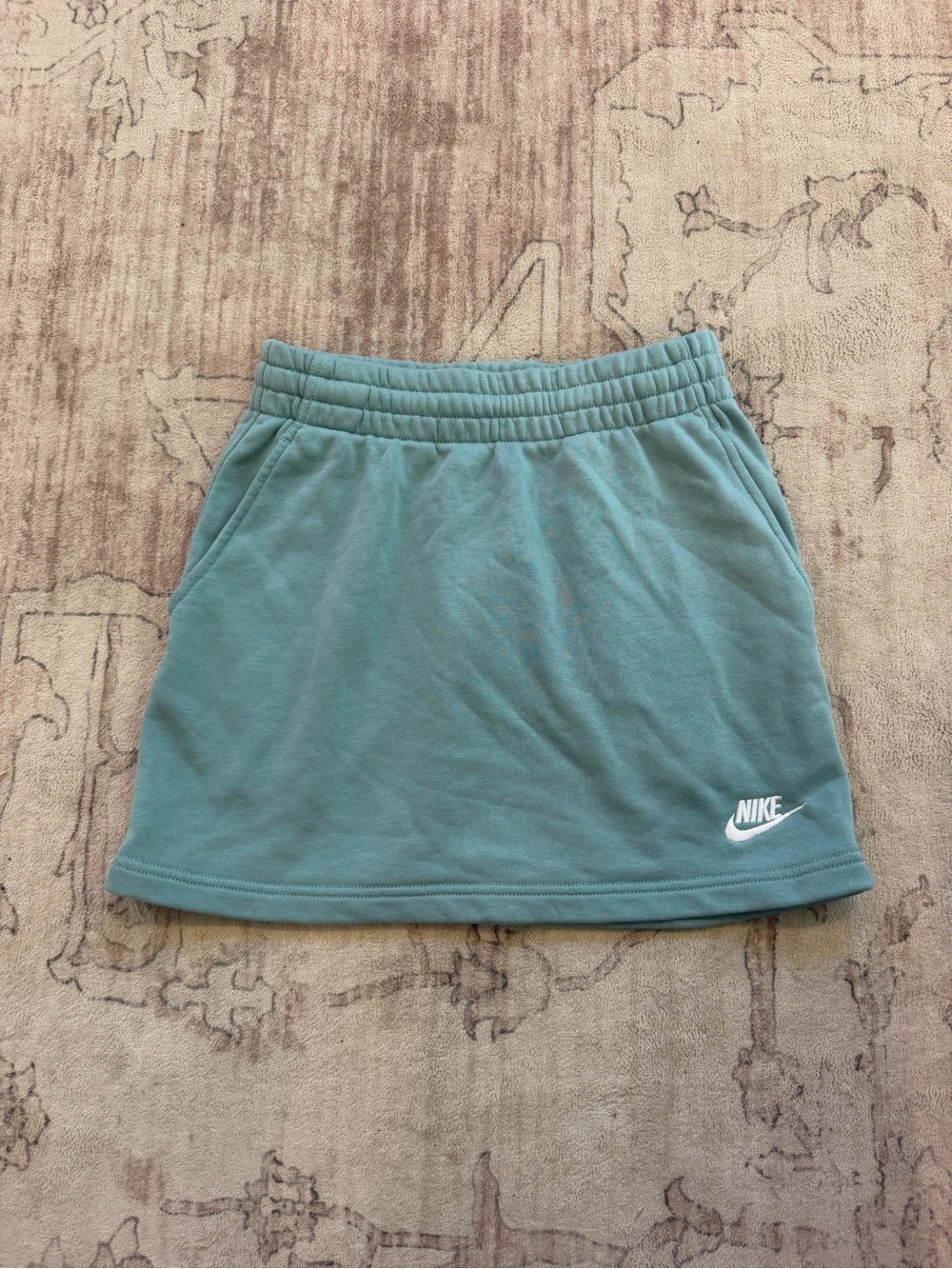 Nike Girls Teal Blue Athletic Mini Skirt